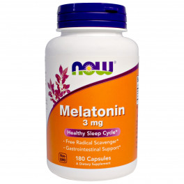 NOW Мелатонин 3 мг 180  капс