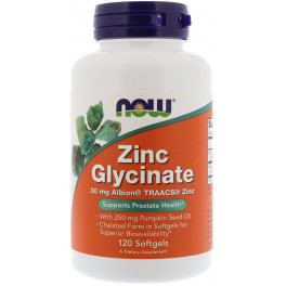 NOW Zink Glycinate 30 mg 120 капс
