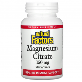 Natural Factors Магния цитрат 150 мг 90 капс